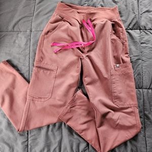 S Figs Mauve High Waisted Yola skinny scrub pant